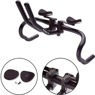 Tranz X tri-bar opzetstuur JD-808 alu verstelbaar zwart