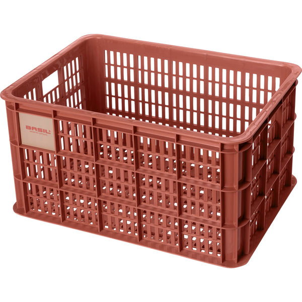Basil fietskrat L terra red 40L recycled