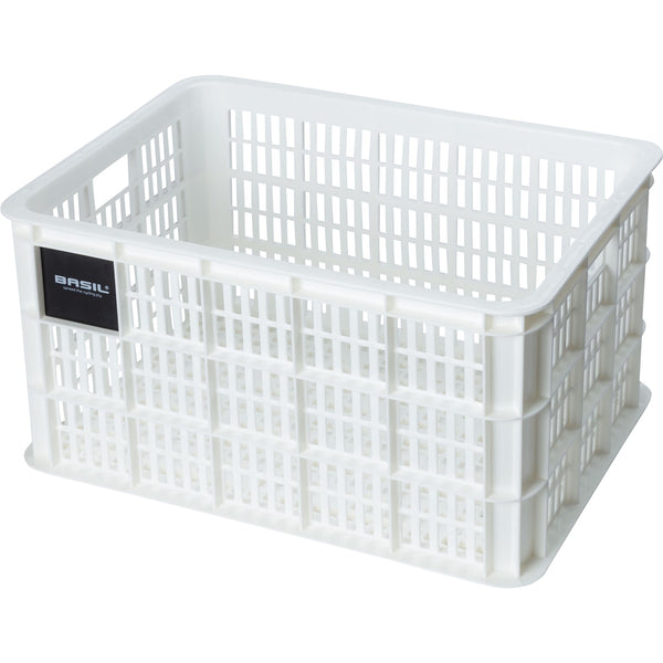 Basil fietskrat L bright white 40L recycled