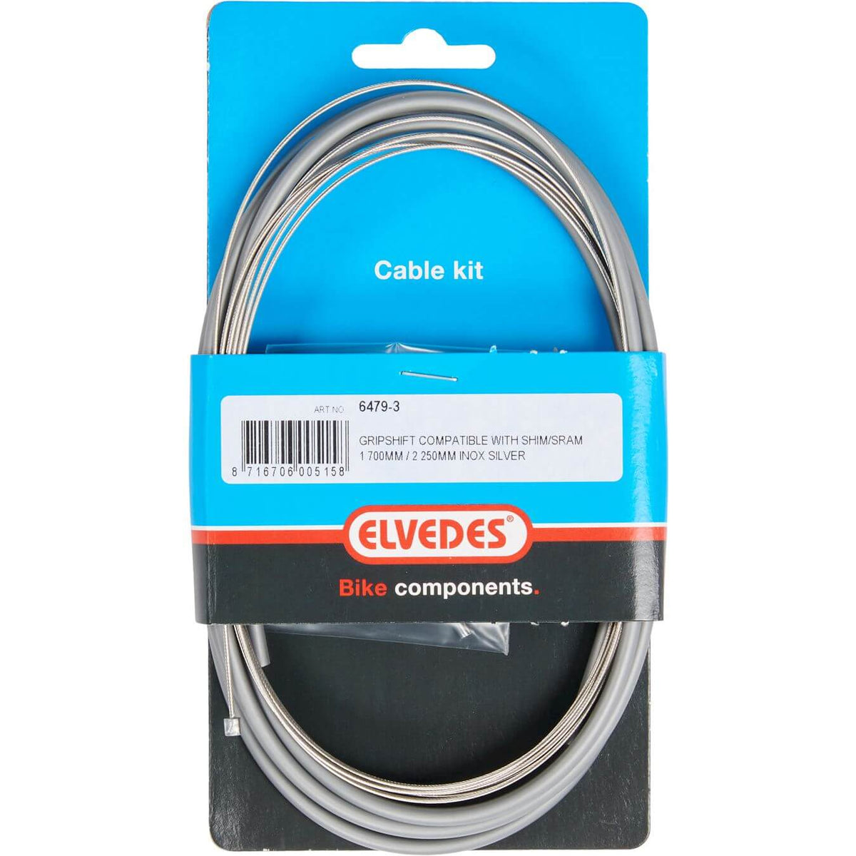 、 Elvedes schakel kabel Nexus rvs zilver — Hoogeveen Fietsen