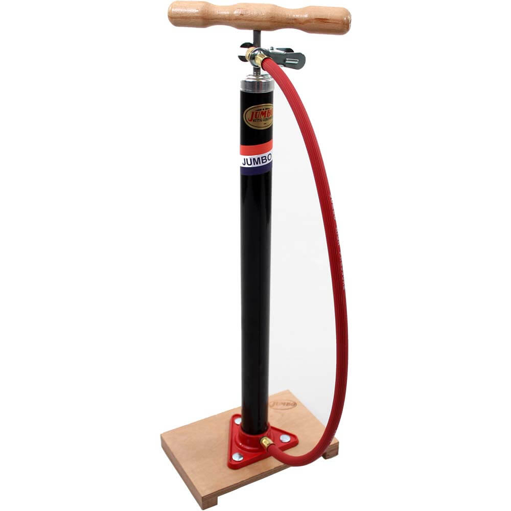 Jumbo fietspomp m/plank en slang