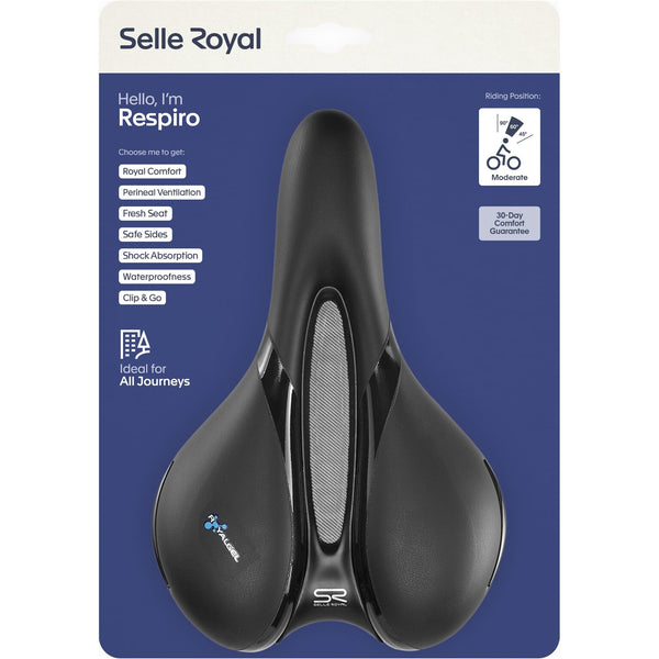 Selle Royal zadel Respiro Moderate 5131 uni zwart