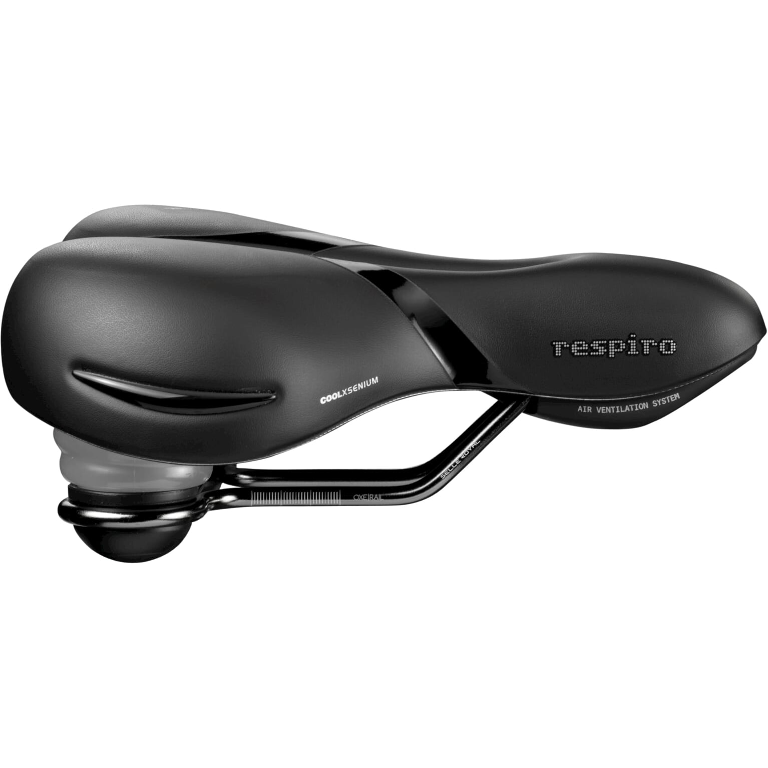 Selle Royal zadel Respiro Relaxed 5132 uni zwart