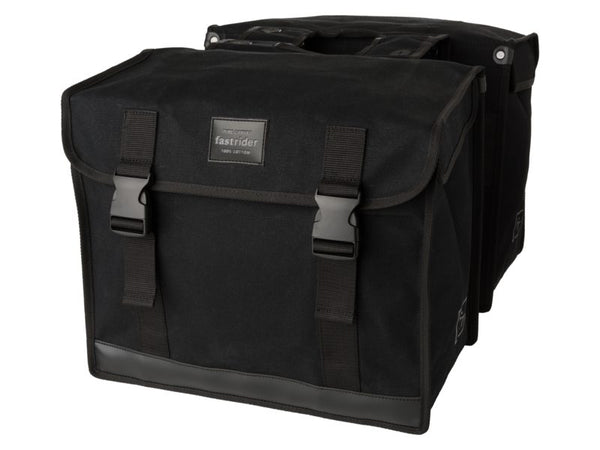 Fr canvas 56l dubbele fietstas basics zwart
